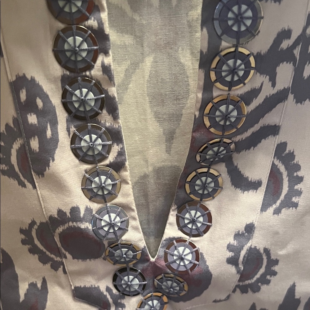 SHERIDAN FRENCH Rhodes Dress Denim Floral Ikat - Picture 4 of 6